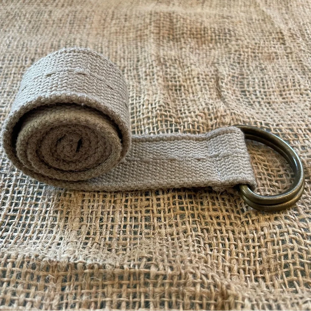 Youth Khaki Canvas D-Ring Belt